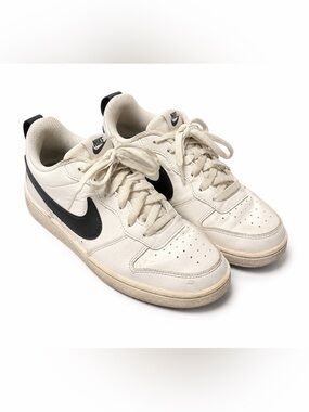 Nike Dunk White Leather Low Top Sneakers